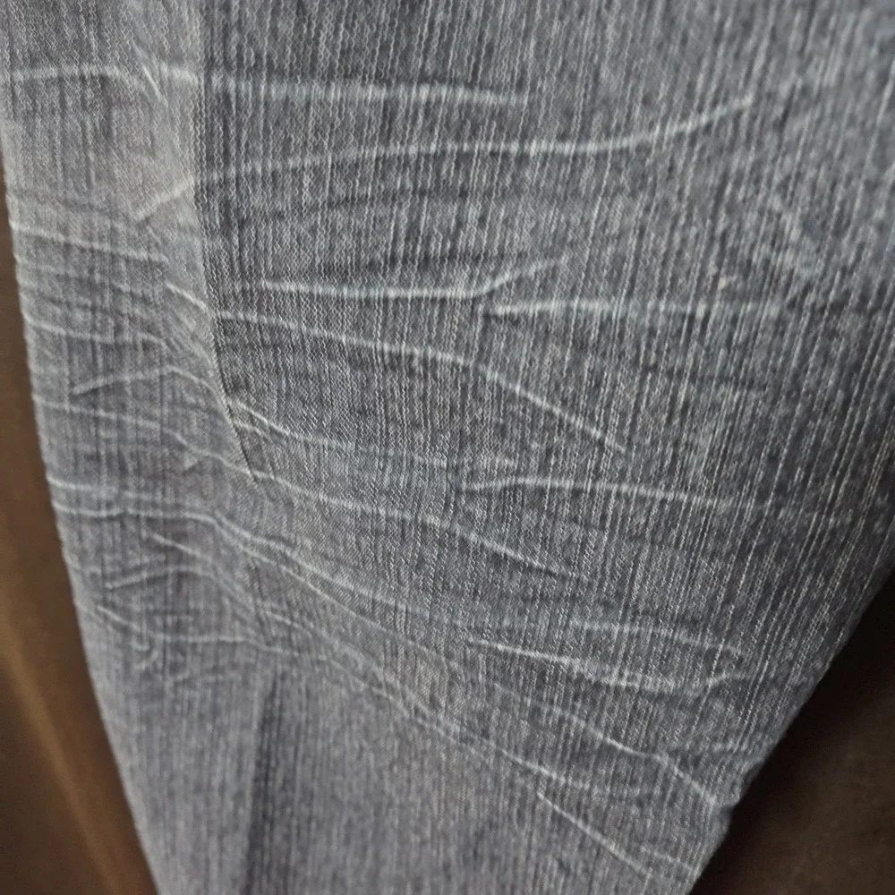 20 W jeans U 51 embroidered bling stretch dark blue straight crinkled